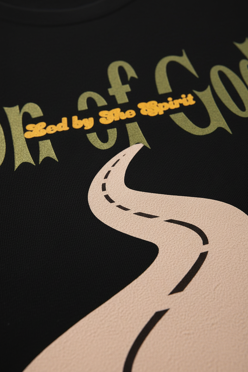 Son of God T-shirt detail close-up